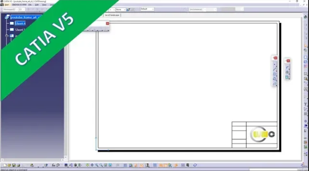 Videotutorial – catia v5 – drafting – 2D Components & Frames