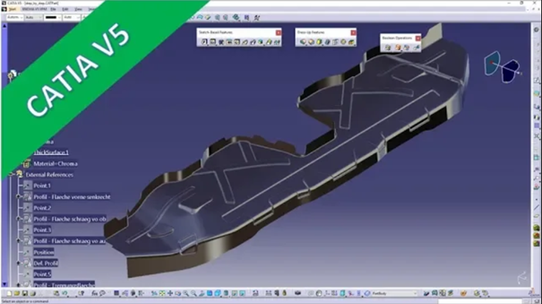 Videotutorial – catia v5 – gsd – Crossbeam part 2