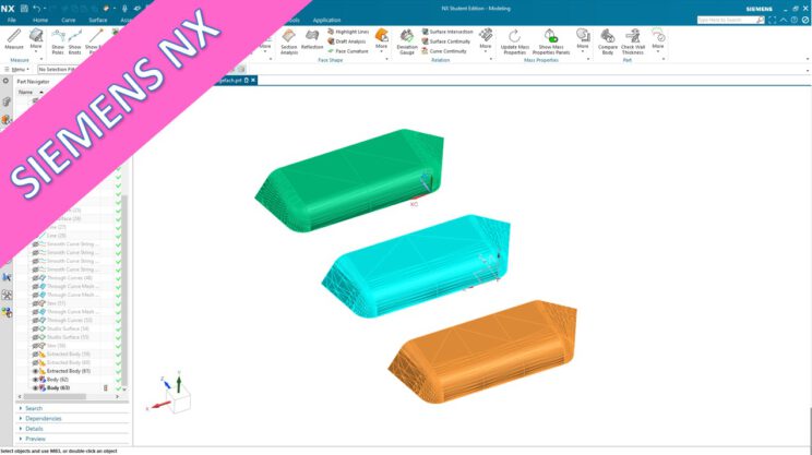 Videotutorial – surfaces – siemens nx 2007 – Storage Compartment – Variations